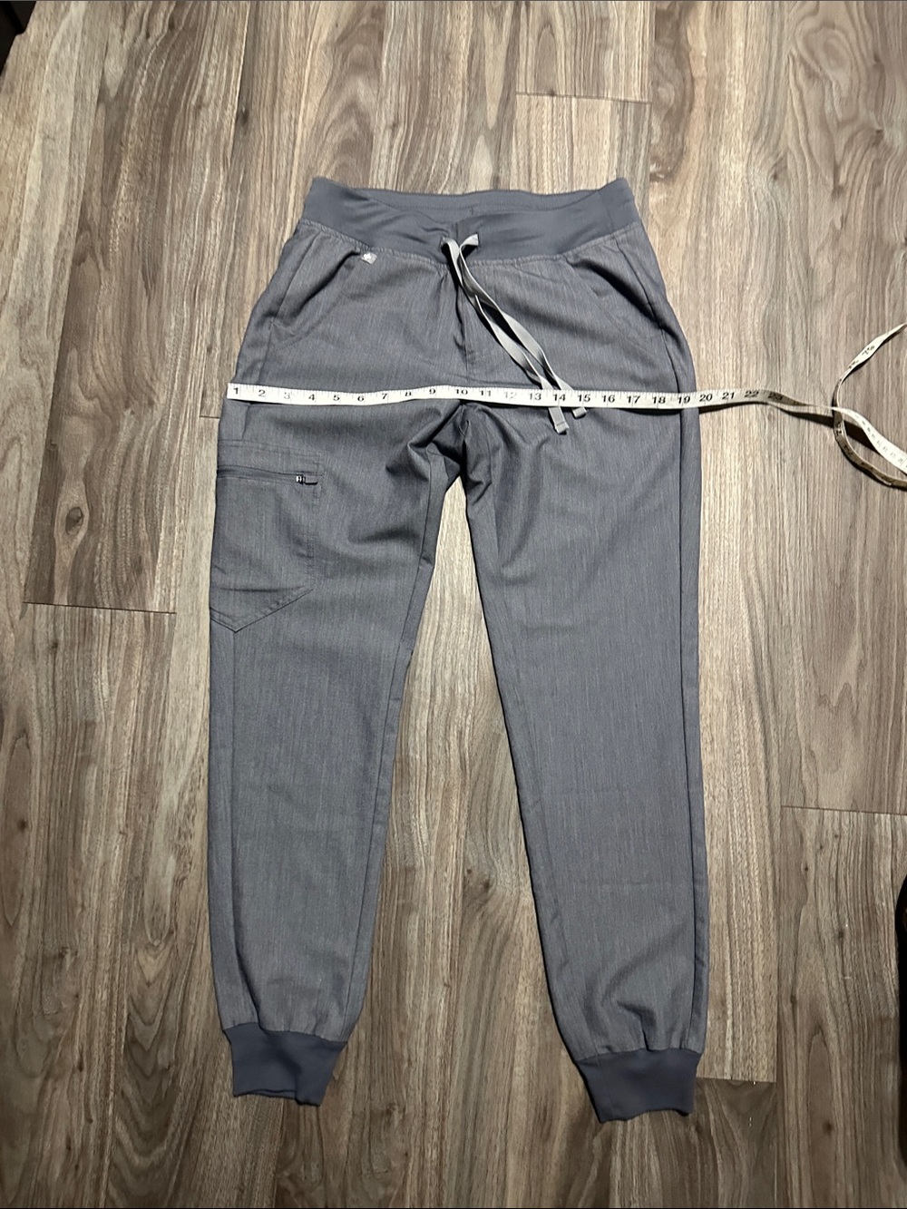 Figs Gray Drawstring Jogger Scrub Pants - Picture 5 of 10